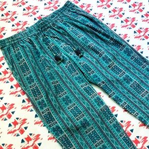 Calypso St Barth Sheru Printed Silk Tassel Pant